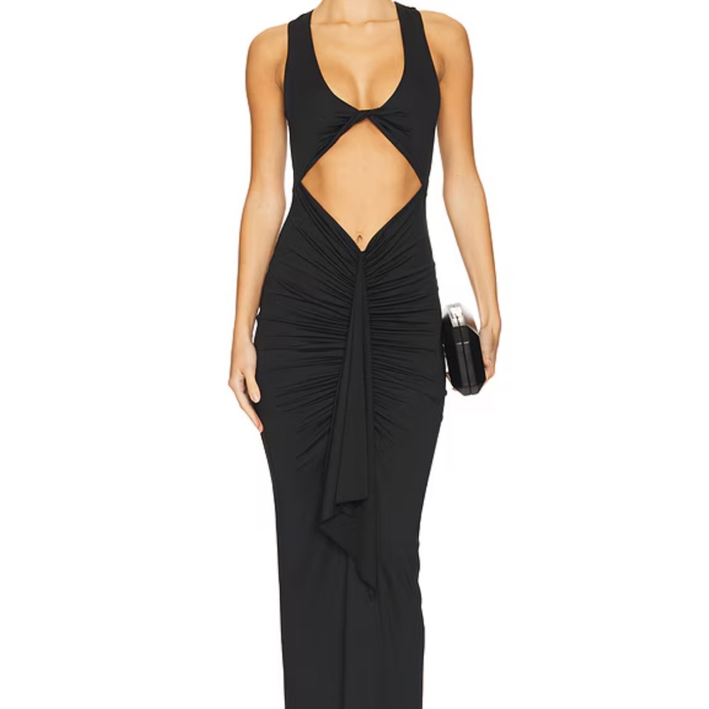 REVOLVE Black Backless Dress